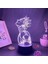 Haikynn Anime 3D Gece Lambası Boy Için 16 Renkler Kız Odası Dekoru Illusion LED Lamba USB Manga Tobio Şekil Uygun Çocuklar Fanlar Yılbaşı Hediyeleri (Siyah Lamba) (Yurt Dışından) 1