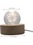 1 Adet Dört Yapraklı Küçük Gece Lambası Kristal Müzik Topu Müzik Kutusu Kristal Cam Müzik Kutusu Yatak Odası Atmosfer Lambası Atmosfer LED Lamba Top Lambası Akrilik Ev 3D Işıklar (Yurt Dışından) 4