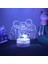 Game Undertale Hayranlar Için Gameed 3D Nightlight 16 Renk Dekor Illusion Uzaktan Kumandalı LED Lamba, Game Undertale Game Figure Noel Hediyesi Oyuncaklar Çocuklar/erkekler (Çatlak) (Yurt Dışından) 1