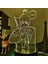 3D LED Gece Lambası Anime Testere Adam Akı Hayakawa Için Yatak Odası Dekoru Çocuklar Için Doğum Günü Hediyesi Manga Testere Adam LED Işık Başucu (Yurt Dışından) 1