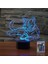 Noel Hediyesi Pet Kedi 3D Illusion Doğum Günü Hediyesi Yanında Masa Lambası, 16 Renk Değiştirme Dokunmatik Anahtar Dekorasyon Uzaktan Kumandalı Gece Lambası Kedi Lover Tema Oyuncak (Yurt Dışından) 1