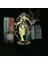 Genshin Etki Oyunu 3D Erkek Için Gece Lambası 16 Renk Kız Odası Dekoru Illusion LED Lamba USB Oyunu Raiden Shogun Şekil Uygun Çocuk Hayranları Noel Hediyeleri (Genshin Impact 4) (Yurt Dışından) 1