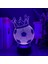 Boy Için Futbol Taç 3D Gece Lambası 16 Renkler Kız Odası Dekor Illusion LED Lamba USB Futbol Taç Şekil Uygun Çocuklar Fanlar Noel Hediyeleri (Yurt Dışından) 1