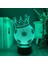 Boy Için Futbol Taç 3D Gece Lambası 16 Renkler Kız Odası Dekor Illusion LED Lamba USB Futbol Taç Şekil Uygun Çocuklar Fanlar Noel Hediyeleri (Yurt Dışından) 2