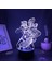 Jojo Tuhaf Macera Anime 3D Erkek Için Gece Lambası 16 Renk Kız Odası Dekoru Illusion LED Lamba USB Manga Jojo Figürü Uygun Çocuk Hayranları Yılbaşı Hediyeleri (Siyah Lamba) (Yurt Dışından) 1