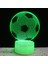 3D Futbol Şekilli Masa Işıkları, Renkler Uzaktan Kumandalı Gece 3D Lamba 1pc Kontrol Işığı 16 LED Işık Dış Mekan LED Noel Ağaçları (Çok Renkli, Tek Boyut) (Yurt Dışından) 4