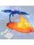 Fire Dragon Lamba Işığı, 3D Baskılı Volcano Dragon Lambaları, USB ile Yaratıcı LED Ay Gece Işığı Yatak Odası Ofis Masaüstü Dekorasyon Lambası (Ice Dragon) Için Şarj Edilebilir (Yurt Dışından) 1