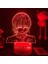 Hunten x Hunten Anime 3D Erkek Için Gece Lambası 16 Renk Kız Odası Dekoru Illusion LED Lamba USB Manga Kontrol Figürü Uygun Çocuk Hayranları Yılbaşı Hediyeleri (Hunten x Hunten1) (Yurt Dışından) 1