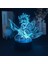 Genshin Etki Oyunu 3D Erkek Için Gece Lambası 16 Renkler Kız Odası Dekoru Illusion LED Lamba USB Oyunu Raiden Shogun Şekil Uygun Çocuklar Fanlar Noel Hediyeleri (Yurt Dışından) 1