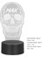 Kafatası 3D Işık 7 Renkli Dokunmatik LED Gece Lambası 3D Gece Lambası Değişen LED Gece Lambası USB Powered Yanında Lamba Doğum Günü Hediyesi Için Masa Dekorasyonu (Yurt Dışından) 3