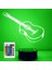 3D Elektro Gitar Gece Işığı Müzik Lambası Illusion 7 Renk Değiştirme Dokunmatik Anahtar Masa Masası Dekorasyon Lambaları Hediye Akrilik Düz Abs Taban USB Kablosu Oyuncak (Yurt Dışından) 1