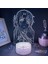 Kılıç Karınca Orline Anime 3D Erkek Için Gece Lambası 16 Renk Kız Odası Dekor Illusion LED Lamba USB Manga Kirito Asuna Şekil Uygun Çocuklar Hayranlar Noel Hediyeleri (Lav Lambası) (Yurt Dışından) 1