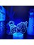 Fairy Tail Anime 3D Erkek Için Gece Lambası 16 Renk Kız Odası Dekoru Illusion LED Lamba USB Manga Erza Natsu Dragneel Şekil Uygun Çocuk Hayranları Noel Hediyeleri (Crack) (Yurt Dışından) 1