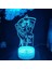 Testere Adam Anime 3D Erkek Için Gece Lambası 16 Renk Kız Odası Dekoru Illusion LED Lamba USB Manga Pochita Şekil Uygun Çocuklar Fanlar Yılbaşı Hediyeleri (Lav Lambası) (Yurt Dışından) 1
