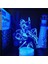 Dangarrcnpa Anime 3D Gece Lambası Erkek Için 16 Renk Kız Odası Dekor Illusion LED Lamba USB Manga Nagito Komaeda Şekil Uygun Çocuklar Fanlar Noel Hediyeleri (Crack) (Yurt Dışından) 1