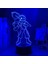 Angels Of Death Anime 3D Boy Için Gece Işığı 16 Renk Kız Odası Dekor Illusion LED Lamba USB Manga Ölüm Melekleri Şekil Uygun Çocuklar Hayranlar Yılbaşı Hediyeleri (Yurt Dışından) 3