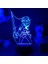 Kill La Kill Anime 3D Erkek Için Gece Lambası 16 Renk Kız Odası Dekoru Illusion LED Lamba USB Manga Ryuko Matoi Figürü Uygun Çocuk Hayranları Yılbaşı Hediyeleri (Siyah Lamba) (Yurt Dışından) 1
