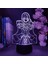 Kader Kalmak Anime 3D Erkek Için Gece Lambası 16 Renk Kız Odası Dekor Illusion LED Lamba USB Manga Tohsaka Şekil Uygun Çocuklar Hayranlar Noel Hediyeleri (Siyah Lamba) (Yurt Dışından) 1