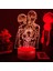 Vampir Şövalye Anime 3D Erkek Için Gece Lambası 16 Renk Kız Odası Dekoru Illusion LED Lamba USB Manga Vampir Şövalye Figürü Uygun Çocuk Hayranları Yılbaşı Hediyeleri (Siyah) (Yurt Dışından) 1