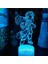 Fairy Tail Anime 3D Erkek Için Gece Lambası 16 Renk Kız Odası Dekoru Illusion LED Lamba USB Manga Erza Natsu Dragneel Şekil Uygun Çocuk Hayranları Noel Hediyeleri (Crack) (Yurt Dışından) 1
