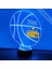 Basketbol Sporları Gece Işığı Masa Masa Lambası Spor Kaskı LED El Yapımı Uzaktan Kumandalı Kişiselleştirilmiş Büyük Hediye (Dv Nuggets) (Yurt Dışından) 1