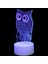Baykuş Gece Lambası 3D Baykuş Lambası Masa Danışma Optik Illusion Lambaları 16 Renk Değişimi Gece Lambası Yatak Odası Dekorasyon Oyuncaklar Anneler Günü Hediyesi (Yurt Dışından) 1