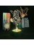 Genshin Etki Oyunu 3D Erkek Için Gece Lambası 16 Renk Kız Odası Dekoru Illusion LED Lamba USB Oyunu Raiden Shogun Şekil Uygun Çocuk Hayranları Noel Hediyeleri (Genshin Impact4) (Yurt Dışından) 1