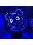 Trotting Hamtaro Anime 3D Gece Lambası Erkek Için 16 Renk Kız Odası Dekoru Illusion LED Lamba USB Manga Trotting Hamtaro Figürü Uygun Çocuklar Hayranlar Yılbaşı Hediyeleri (Yurt Dışından) 2