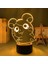 Trotting Hamtaro Anime 3D Gece Lambası Erkek Için 16 Renk Kız Odası Dekoru Illusion LED Lamba USB Manga Trotting Hamtaro Figürü Uygun Çocuklar Hayranlar Yılbaşı Hediyeleri (Yurt Dışından) 3