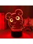 Trotting Hamtaro Anime 3D Gece Lambası Erkek Için 16 Renk Kız Odası Dekoru Illusion LED Lamba USB Manga Trotting Hamtaro Figürü Uygun Çocuklar Hayranlar Yılbaşı Hediyeleri (Yurt Dışından) 4
