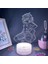Hunten x Hunten Anime 3D Erkek Için Gece Lambası 16 Renk Kız Odası Dekoru Illusion LED Lamba USB Manga Kontrol Figürü Uygun Çocuk Hayranları Noel Hediyeleri (Lav Lambası) (Yurt Dışından) 1