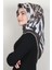 Pamuklu Soft Eşarp 3318-4 Kahverengi 1