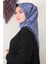 Fashion Monogram Eşarp 8090-20 Indigo 1