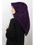 Abiye Bordürlü Eşarp 6002-21 Mor 2