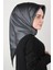 Düz Ipek Eşarp 7747758-372 Antrasit 1