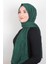 Bambu Kraşlı Şal 2724-58 Zümrüt Yeşili 1