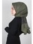 Taşlı Exclusive Şal 1606-17 Haki 1