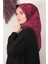 Fashion Monogram Eşarp 8090-1 Fuşya 1
