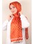 Fashion Ipeksi Şal 2881-7 Turuncu 1