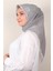 Coton & Silk Eşarp Gri 3645-4 2
