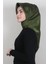 Düz Renk Eşarp 1340-2 Asker Yeşili 1