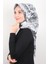 Piramit Krep Eşarp 116-0007-06 Gri 1