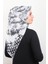 Piramit Krep Eşarp 116-0007-06 Gri 2