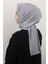 % 100 Coton Şal 8083-13 Gri 2