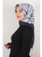 Pamuklu Soft Eşarp 3308-3 Gri 1