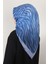 Pamuklu Soft Eşarp 3338-9 Mavi 2