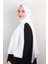 Ince Kareli Şal 2580-29 Kırık Beyaz 2