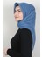 Pamuklu Trend Eşarp 9914-51 Indigo 1