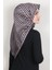Dijital Eşarp 1357-9 Siyah-Pudra 2