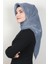 Elizya Simli Eşarp 4009-13 Buz Mavisi 1